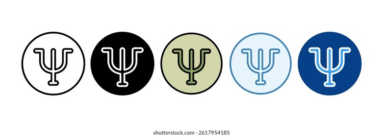 Psychology Icon Set Multiple Style Collection