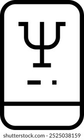 psychology icon. Thin linear style design isolated on white background