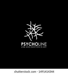 Psychology line art of emotion vector template