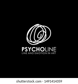 Psychology line art of emotion vector template
