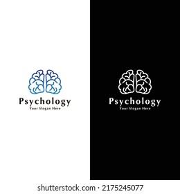 Psychology logo design icon template