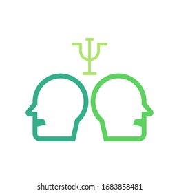 Psychology logo template vector icon design