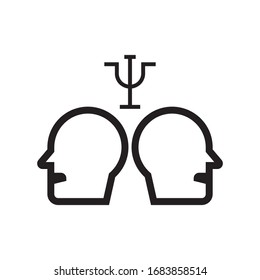 Psychology logo template vector icon design