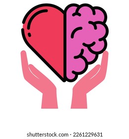 Psychology logo vector design illustration, mental health logos concept