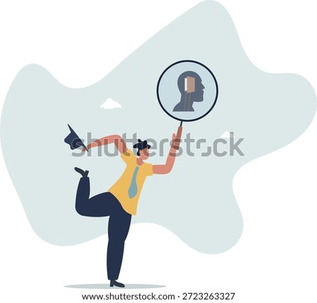 Psychology and mindset, deep mind thinking or mental health diagnose,life and employment of people.