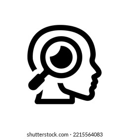 Psychology research icon (Simple vector illustration)