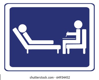 psychology session sign vector