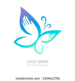 psychology, therapy and mental health logo type