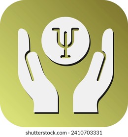 Psychology Vector Glyph Gradient Background Icon For Personal And Commercial Use.
