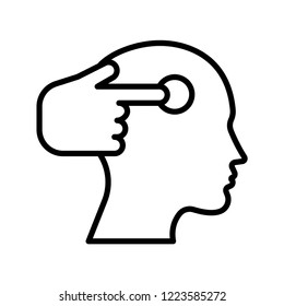 Psychology vector icon
