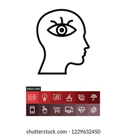 Psychology vector icon
