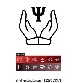 Psychology vector icon