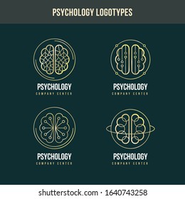 Psychology vector icons or logos set.