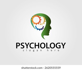 Concepto de diseño de icono de logotipo de Vector de psicología para empresa
