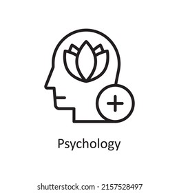 Psychology vector outline Icon Design illustration. Human Mentality Symbol on White background EPS 10 File