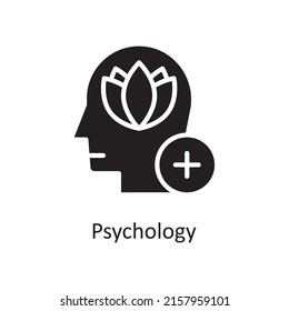 Psychology vector solid Icon Design illustration. Human Mentality Symbol on White background EPS 10 File