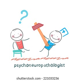 psychoneuropathologist  check the patient's nerves
