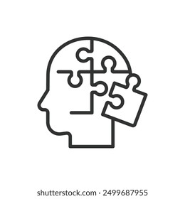 Psychotherapy, in line design. Psychotherapy, Counseling, Mental health, Therapy session, Emotional support, Talk therapy, Psychologist on white background vector. Psychotherapy editable stroke icon.