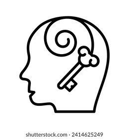 Vektordesign der Psychotherapie-Linie