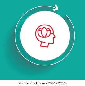 Psychotherapy Treatment Recovery Plan Icon Vector Design