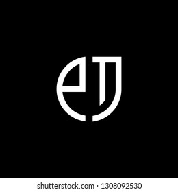 PT initial letter, modern logo design template vector