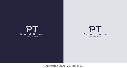 PT letters vector logo design