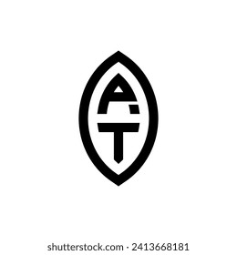 PT line geometric monogram with high quality professional design that will print well