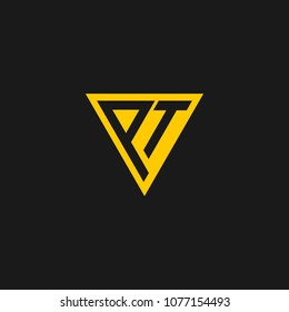 PT logo design in vector format.