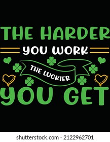 Pt. Patrick Day T-Shirt, Unisex, 100% Typography, Vector graphic for t-shirt and print design. Greeting card,  Poster, Mug Design.