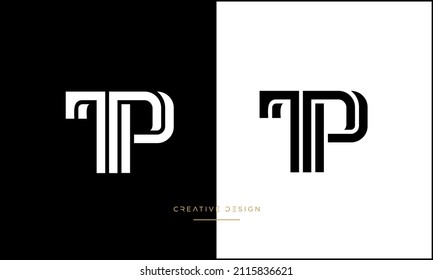 PT or TP Abstract Icon Logo Monogram