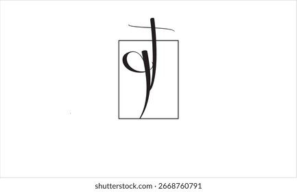 MONOGRAMA ABSTRACTAS DEL LOGOTIPO DE LA LETRA DE PT, TP