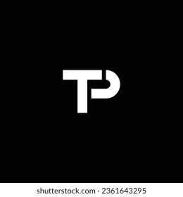 PT or TP abstract outstanding professional business awesome artistic branding company different colors illustration logo