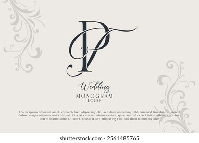 PT TP wedding monogram logo