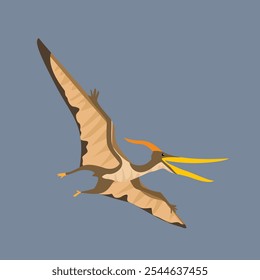 Pteranodon Dinosaur Carnivore Large flying reptile eats fish found near coastal areas