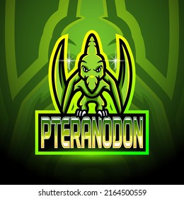 Pteranodon esport logo mascot design