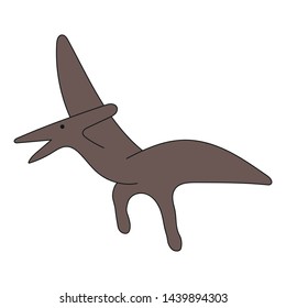 Pteranodon on a white background