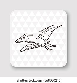 Pterodactyl dinosaur doodle