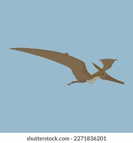A pterodactyl dinosaur vector artwork