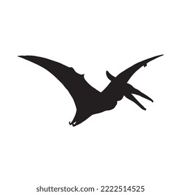 Pterodactyl Dinosaurier Vektorgrafik Silhouette