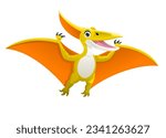 Pterodactyl dinosaurs cute Cartoon Kids Character