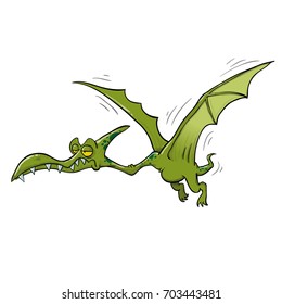 Pterodactyl flying