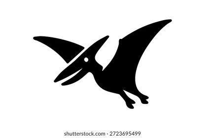 Pterodactilo volador, representando animales prehistóricos y conceptos de extinción