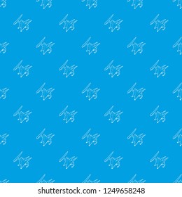 Pterodactyl pattern vector seamless blue repeat for any use