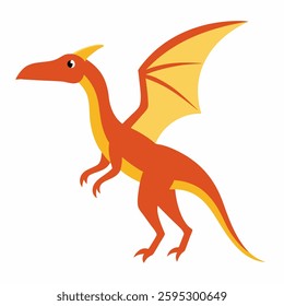 pterosaurs dinosaur on white background