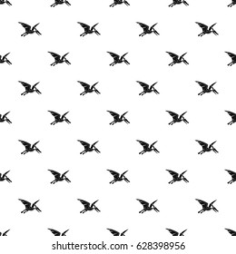 Pterosaurs dinosaur pattern seamless in simple style vector illustration