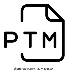PTM file association an audio tracking module format used by PolyTracker