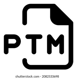 PTM file association an audio tracking module format used by PolyTracker