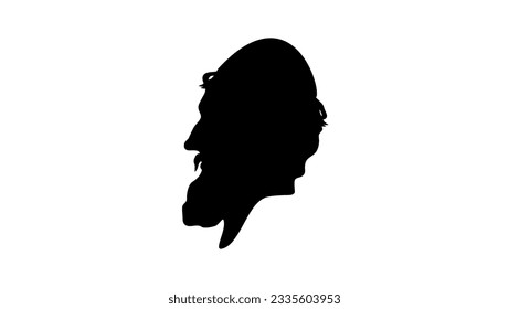 Ptolemy silhouette, high quality vector