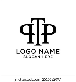 PTP, TP, PT Company initial logo design