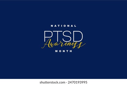 PTSD Awareness Month Holiday Concept Vector